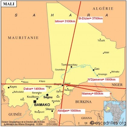 Carte du Mali