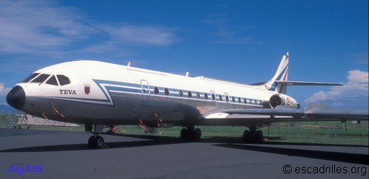 La Caravelle 264 ne vole plus avec l'ETOM en décembre 95