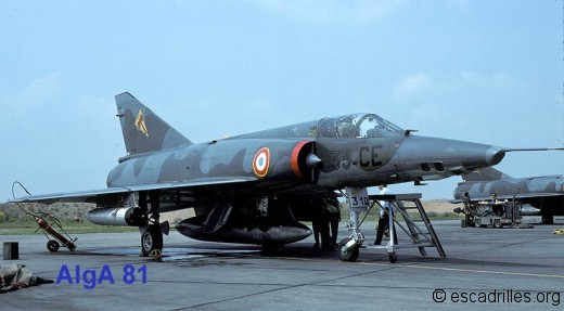 Mirage IIIR 33CE du Belfort vu sur la BA-124 en 1981