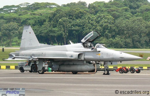 F-5E sn 830 du 144 Sqn de Paya Lebar