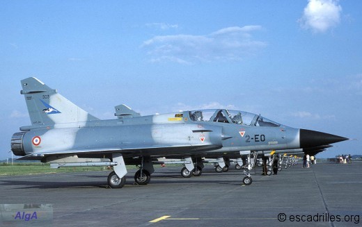 Mirage 2000B du 1/2 sur la BA 102 en 1984