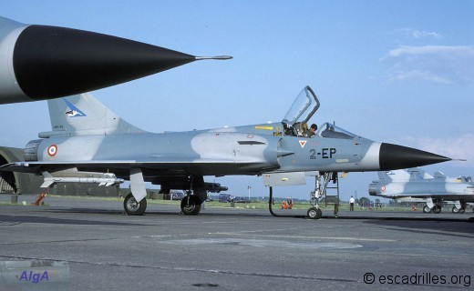 Mirage 2000C du 1/2, côté SPA 103, sur la BA 102 en 1984