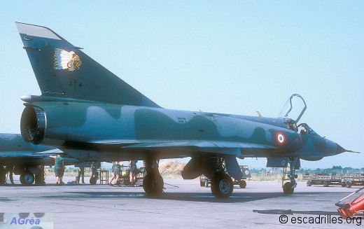Mirage IIIE du 2/4 vu en 1986