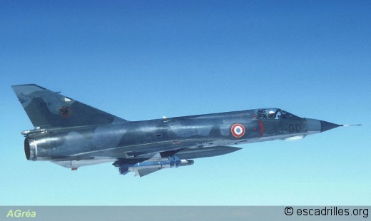 Mirage IIIE du 1/13 en vol 1978