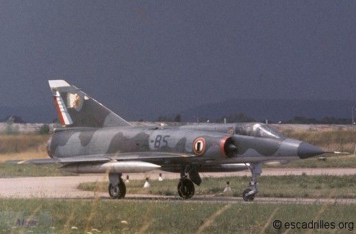 Mirage IIIE en configuration légère, en 1973