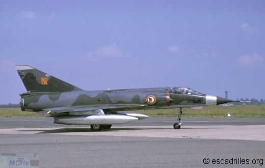 Mirage IIIE de l'Alsace vu en 1974 (configuration 1300 l)
