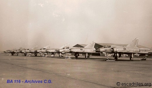 Arrivée de Mirage IIIE à Luxeuil en 1966