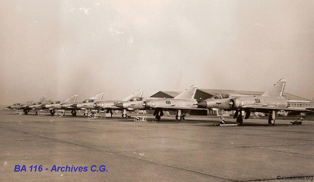 Arrivée de Mirage IIIE à Luxeuil en 1966