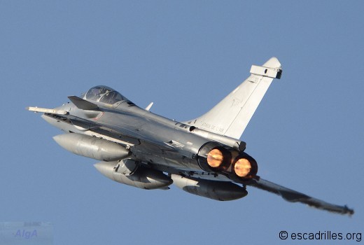 Rafale C du 1/7 vu à Albacete le 8 février dernier