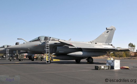 Rafale C du 1/7 Provence sur le tarmac d'Albacete