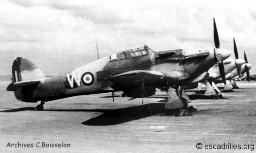 Hurricane du CIC Meknes en 1945-46