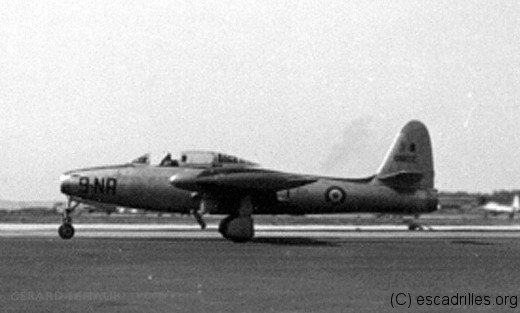 Le 2/9 Auvergne vola uniquement sur des Thunderjet de type F-84E