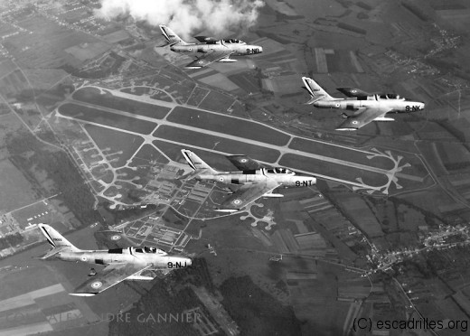 Le déménagement de Lahr vers Metz est vite suivi de l'arrivée des F-84Fau 2/9