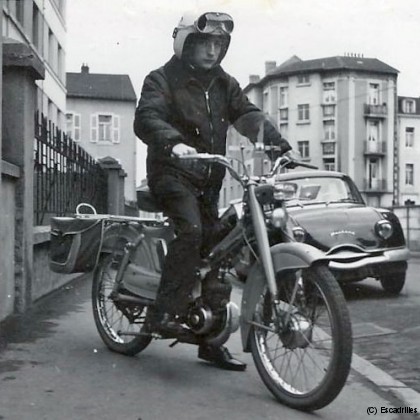 Frédy Bornert (en partance pour le bout de piste en 63)