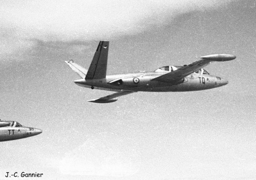 Fouga Magister du GE 312 vu en 1962 ou 1963
