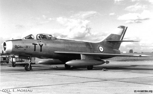 Vu en 1964, le Mystère IVA n°83, version Tay