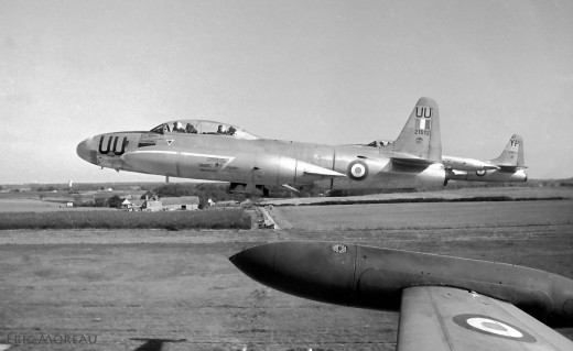 T-33 au décollage PS vu en 1969