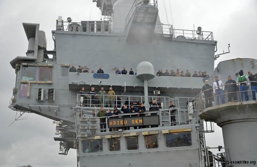 Il y avait du monde sur l'îlot pour saluer le dernier SEM