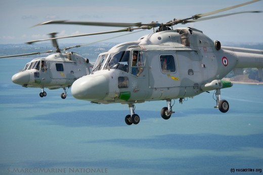 Encore pas mal d'eau à courir sous les rotors des Lynx de la 34F