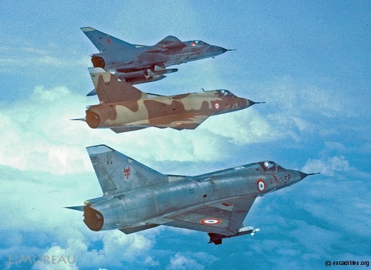 Trois avions, trois config, trois camouflages, (presque) trois escadrons !