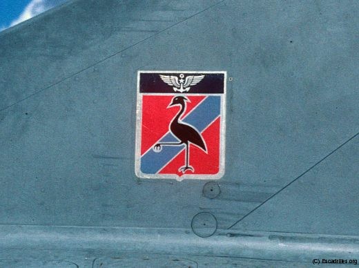 La 'Grue à la pierre', insigne de la 16F, deuxième du nom